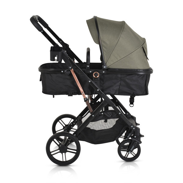 Moni Rafaello Olive Green 3-in-1 Combi Kinderwagen Incl. i-Size Autostoel
