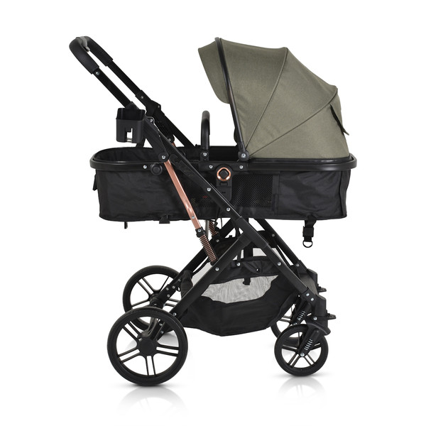 Moni Rafaello Olive Green 3-in-1 Combi Kinderwagen Incl. i-Size Autostoel