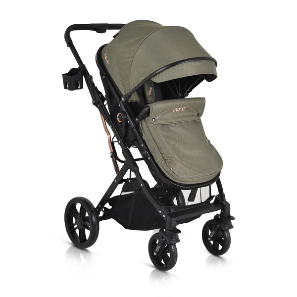 Moni Rafaello Olive Green 3-in-1 Combi Kinderwagen Incl. i-Size Autostoel