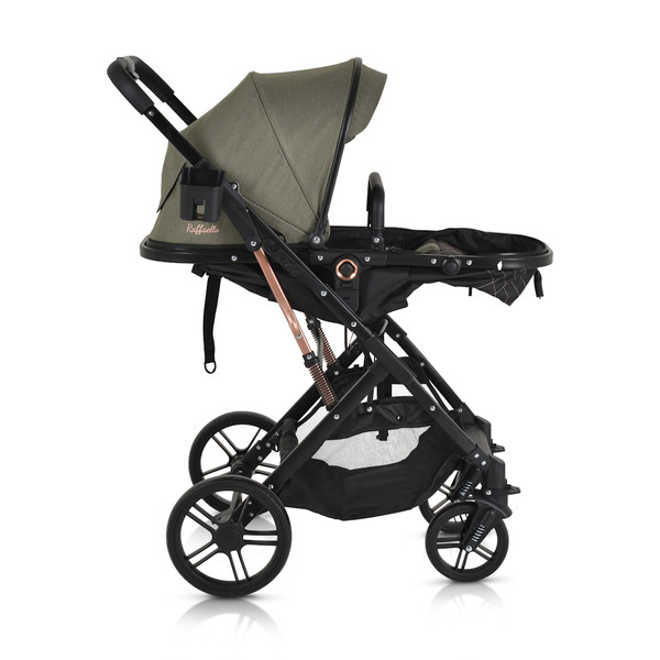 Moni Rafaello Olive Green 3-in-1 Combi Kinderwagen Incl. i-Size Autostoel