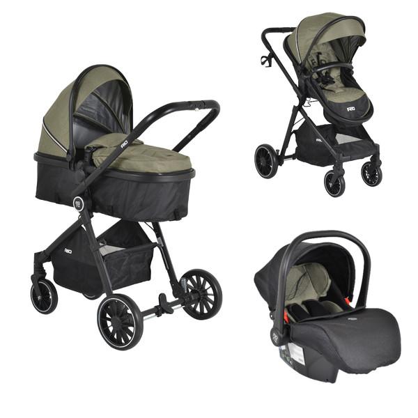 Moni Rio Green 3-in-1 Combi Kinderwagen Incl. i-Size Autostoel