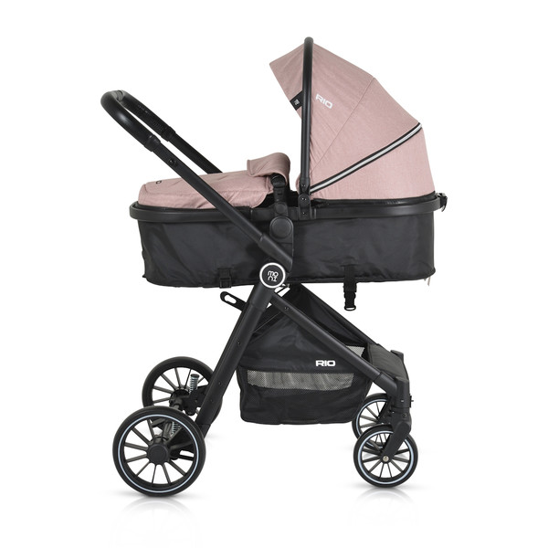 Moni Rio Pink 3-in-1 Combi Kinderwagen Incl. i-Size Autostoel