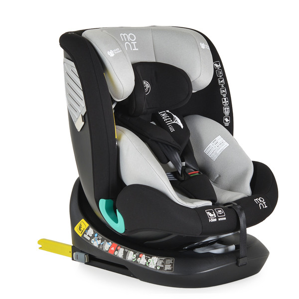 Moni Serengeti Light Grey 40-150 cm i-Size 360° Autostoel 111038
