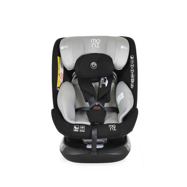 Moni Serengeti Light Grey 40-150 cm i-Size 360° Autostoel 111038