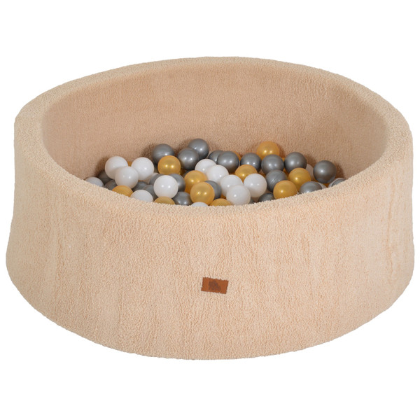 Moni Toys Bouclé Beige Ballenbak incl. 200 Ballen