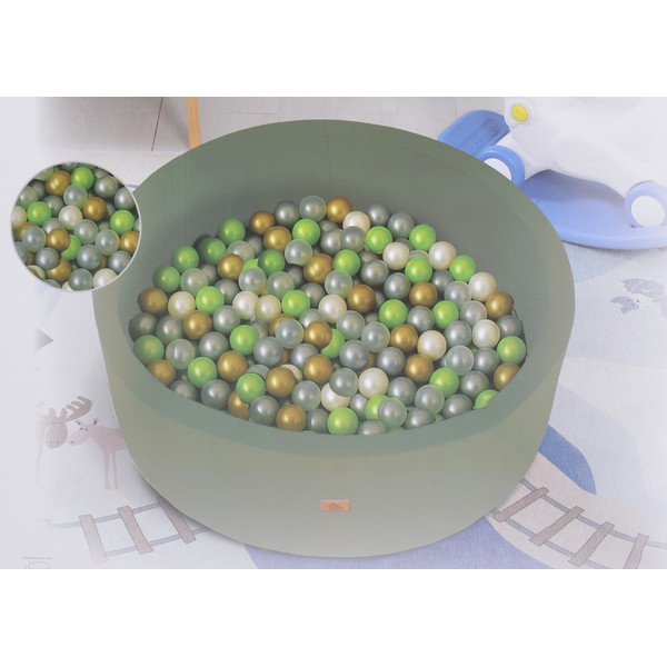 Moni Toys Dark Green Ballenbak incl. 200 ballen