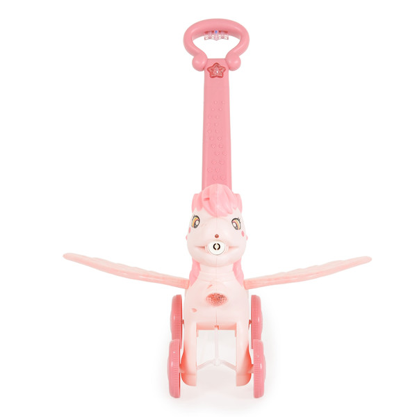 Moni Toys Electric Pony Wings Pink Bellenblaas Duwwagen 110403
