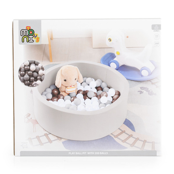 Moni Toys Grey Ballenbak incl. 200 ballen 111968