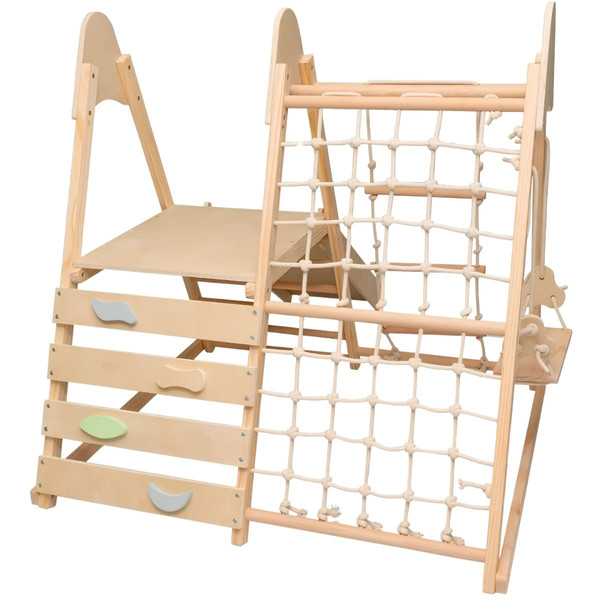 Moni Toys Little Gym 4-in-1 Houten Speeltoestel