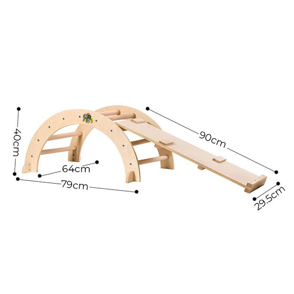 Moni Toys Houten Klimboog met Klimrek 111831