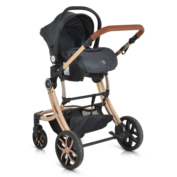 Cangaroo Midas Pink 3-in-1 Combi Kinderwagen incl. Autostoel