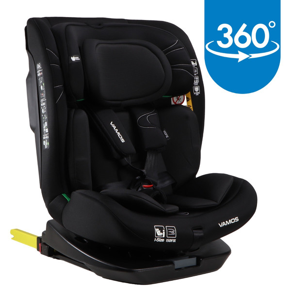 Moni Vamos Intence Black 40-150 cm 360° i-Size Autostoel KD10