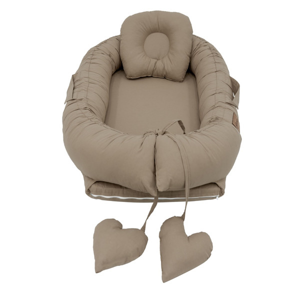 Mordesign Cappuccino Babynest met Kussen D-19