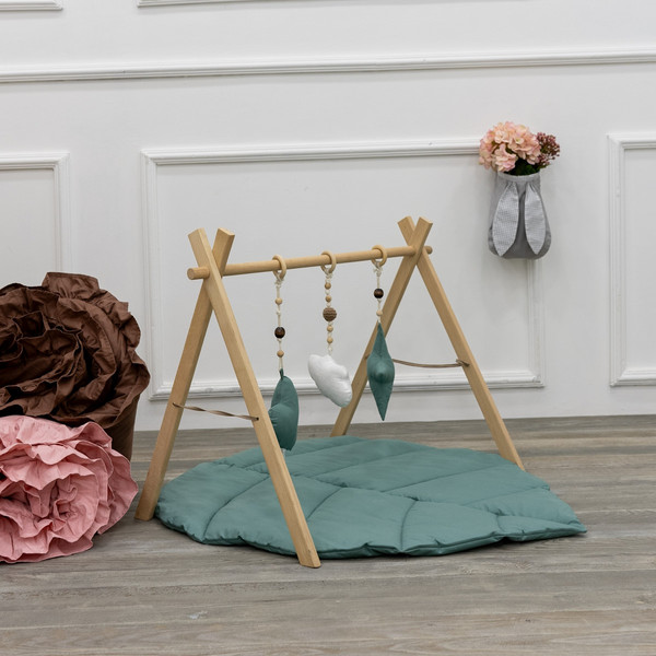 Mordesign Emerald Green Baby Gym met Speelkleed D-15