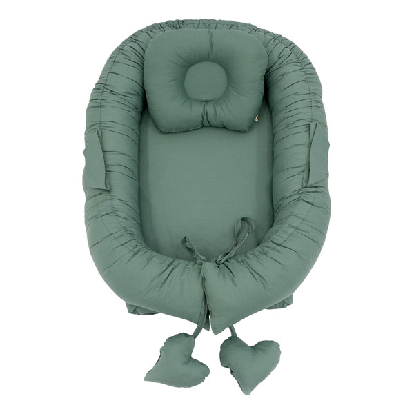 Mordesign Emerald Green Babynest met Kussen D15