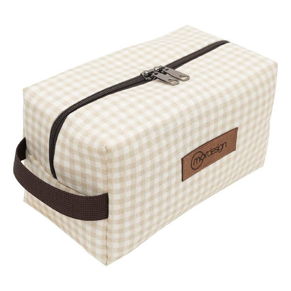 Mordesign Gingham Panama Beige Etui N-11