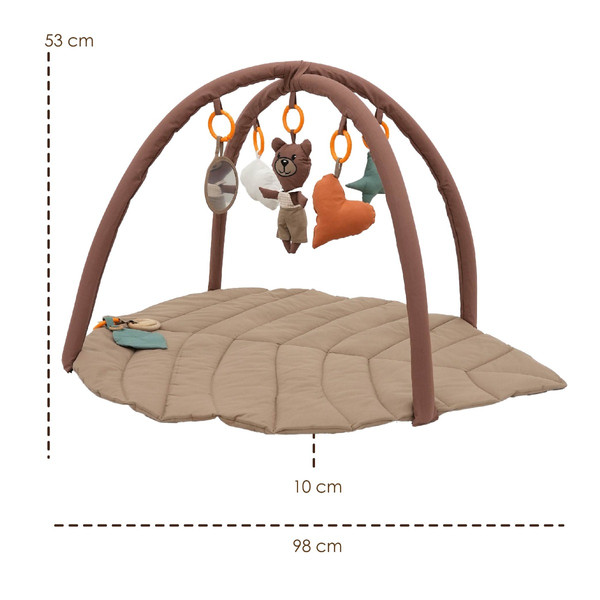 Mordesign Leaf Cappuccino Activiteiten Gym / Speelkleed FD19-FD11