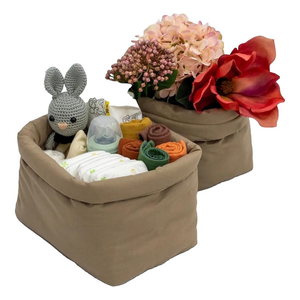 Mordesign Mommy Cappuccino 2 stuks Opbergmandjes FD-19
