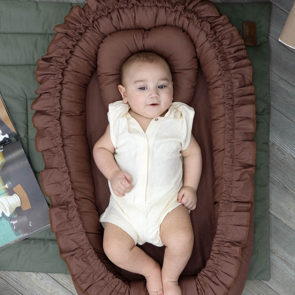 Mordesign Morremix Ruffle Brown Large Babynest FD-11