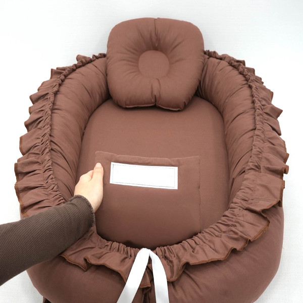 Mordesign Morremix Ruffle Brown Large Babynest FD-11