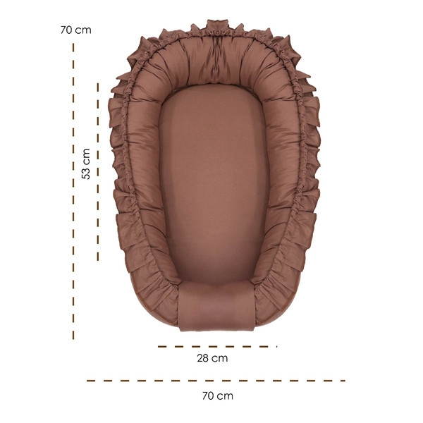 Mordesign Morremix Ruffle Brown Small Babynest FD-11