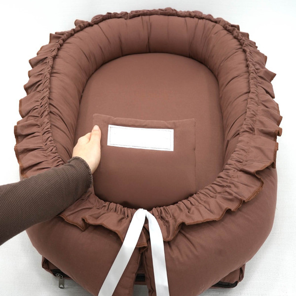 Mordesign Morremix Ruffle Brown Small Babynest FD-11