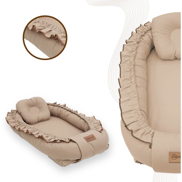 Mordesign Morremix Ruffle Cappuccino Large Babynest FD-19