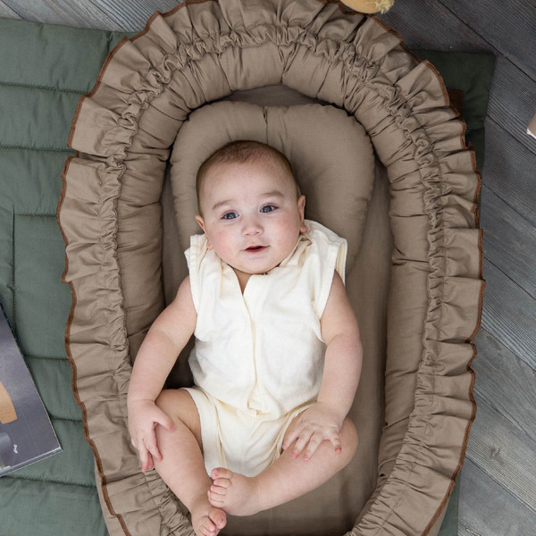 Mordesign Morremix Ruffle Cappuccino Large Babynest FD-19