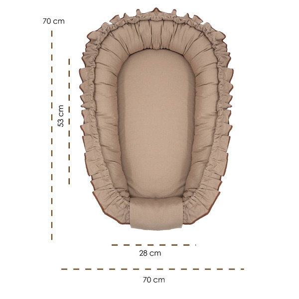 Mordesign Morremix Ruffle Cappuccino Small Babynest FD-19