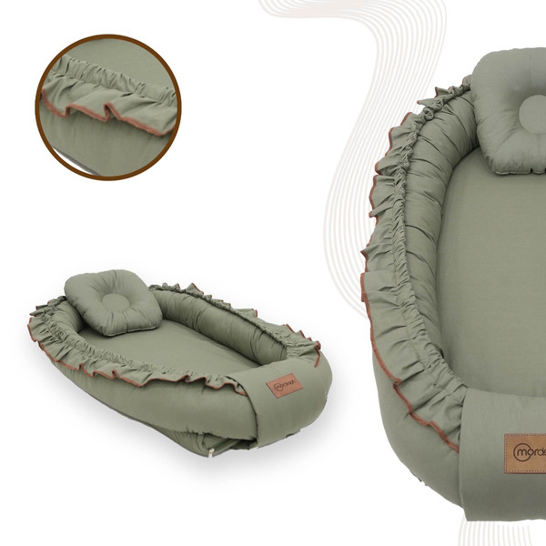 Mordesign Morremix Ruffle Khaki Large Babynest FD-16
