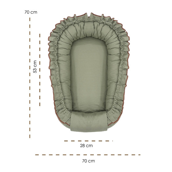 Mordesign Morremix Ruffle Khaki Small Babynest FD-16