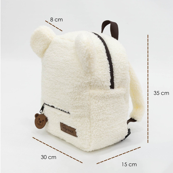 Mordesign Morteddy White Kinder Rugzak TD-18