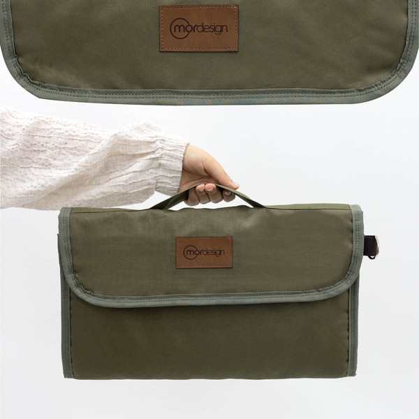 Mordesign Premium Comfy Forest Green Waterproof Luieretui en Verschoningsmatje OX16-FD16