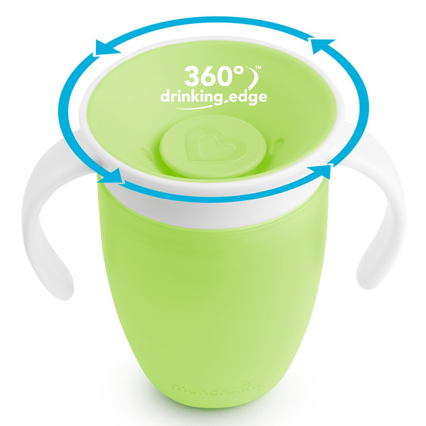 Munchkin 207ml 6m+ Miracle 360 Trainer Cup Groen Anti-Lek Beker 012443