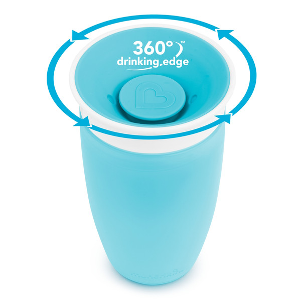 Munchkin 296ml 12m+ Miracle 360 Sippy Cup Blauw Anti-Lek Beker 011028