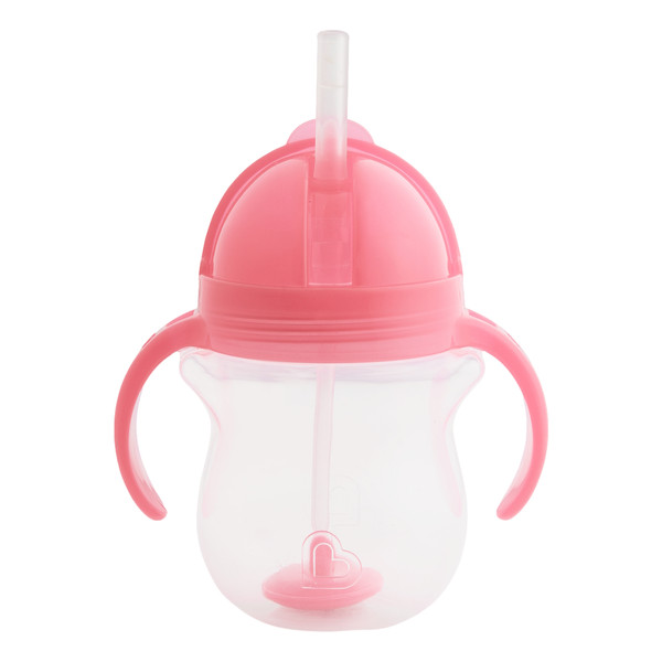 Munchkin Click Lock Roze Drinkbeker met Rietje 01248201