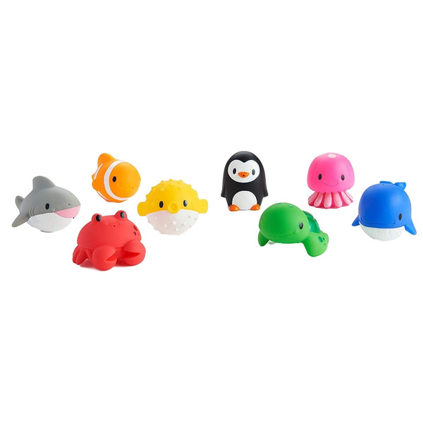 Munchkin Ocean Sea Squirts 8 Stuks Badspeeltjes 01233501