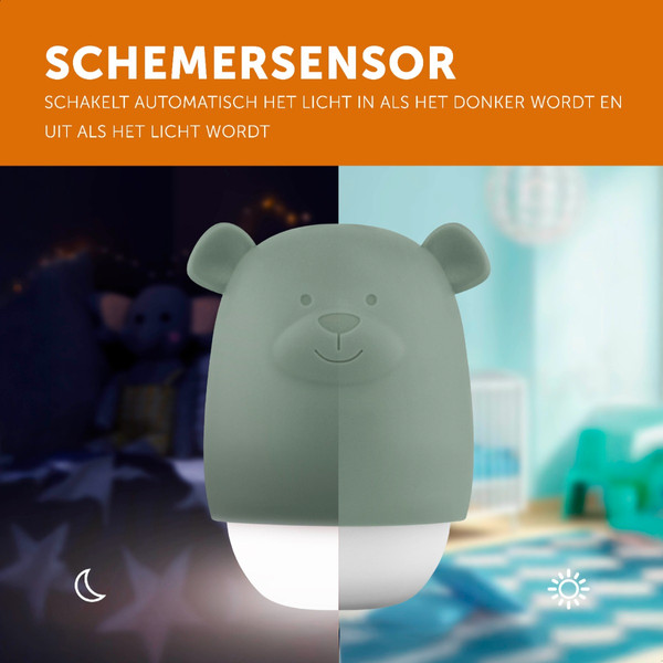 Zazu Benny de Beer Green Nachtlampje ZA-BENNY-02