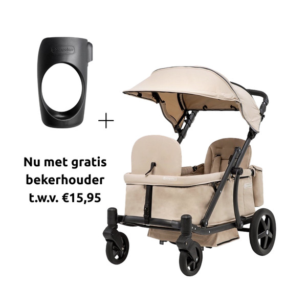 Pronto Sand Beige Bolderkar / Duowagen 4279
