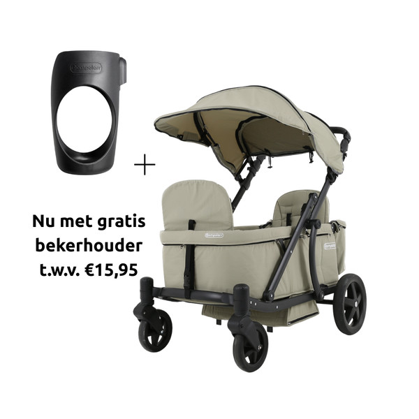 Pronto Olive Green Bolderkar / Duowagen 4309