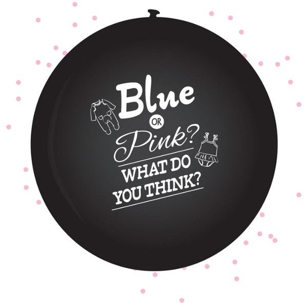 Ootje Kadootje Gender Reveal Girl Confetti Roze Ballon OK 8082