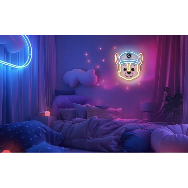 Paw Patrol Neon LED Chase Wandlamp