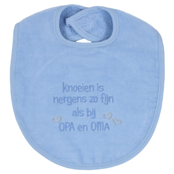 Petit Villain 'Knoeien Is Nergens Zo Fijn Als Bij Opa & Oma' Blauw Slab