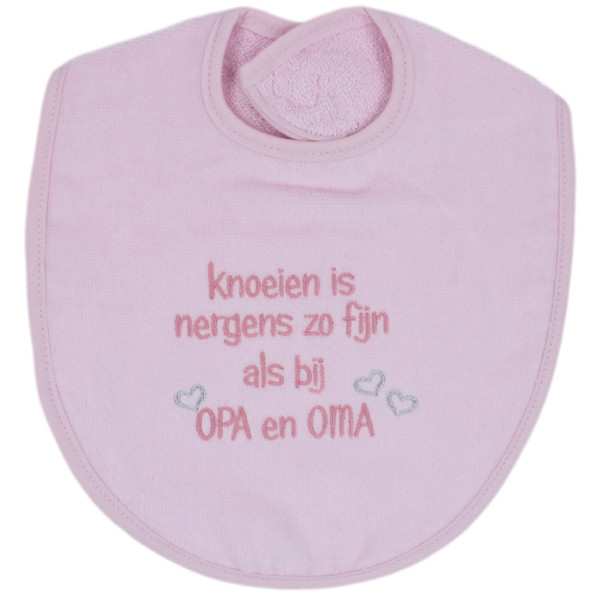 Petit Villain 'Knoeien Is Nergens Zo Fijn Als Bij Opa & Oma' Roze Slab