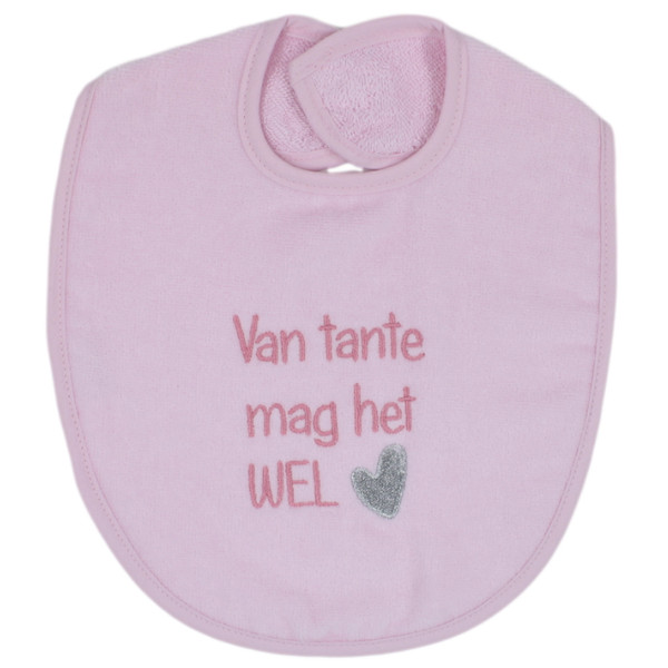 Petit Villain 'Van Tante Mag Het Wel' Roze Slab
