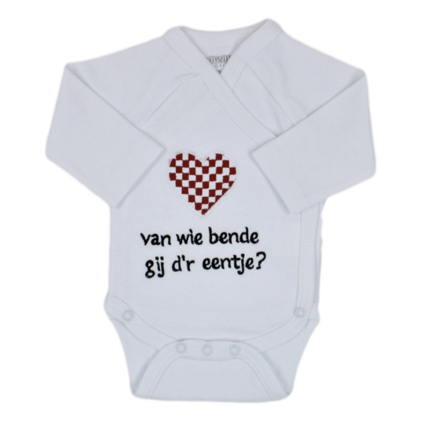 Petit Villain 'Van Wie Bende Gij D'r Eentje' Wit Romper