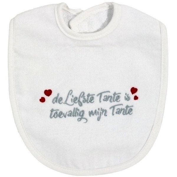 Petit Villain Wit/Grijs 'De Liefste Tante Is Toevallig Mijn Tante' Slab