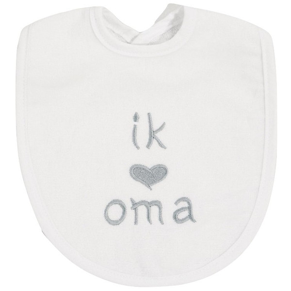 Petit Villain Wit/Grijs 'Ik Hou Van Oma' Slab