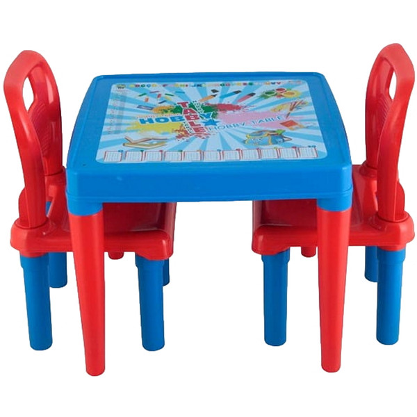 Pilsan Hobby Play Blauw Tafel met Stoeltjes 03 414