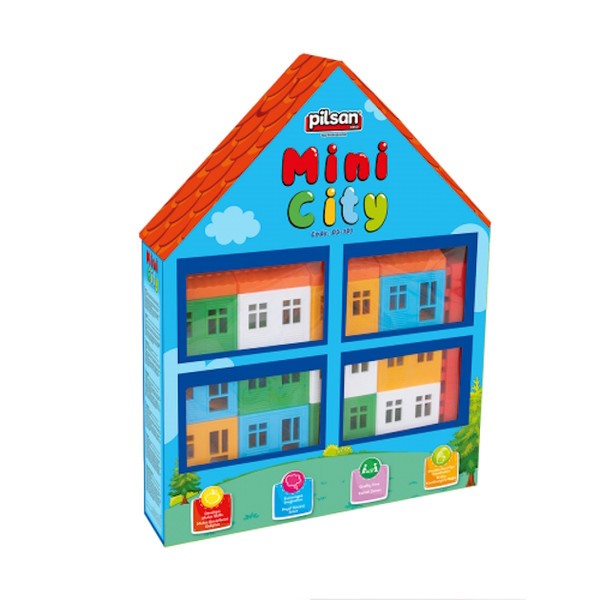 Pilsan Mini City 40 stuks Bouwblokken 03 101